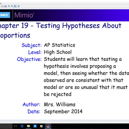 Chapter 19 - Testing Hypotheses About Proportions