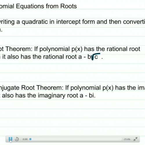 Writing Polynomial Equations from Factors