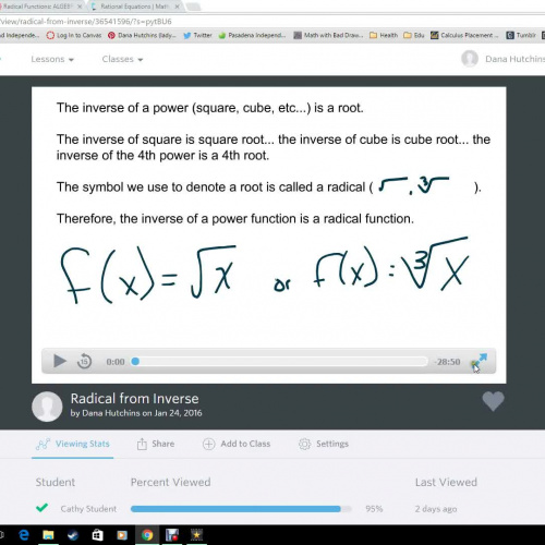 Radical Function From Inverse