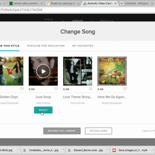 How to Change a Song in an Animoto Project