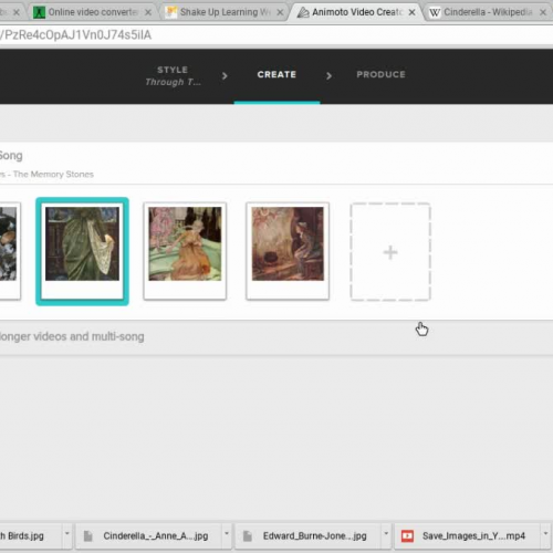How to Upload Images into Animoto Projects
