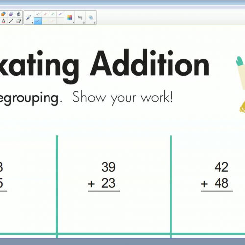 Adding 2 Digit Numbers W/ Regrouping