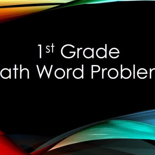1st grade word problems part 1