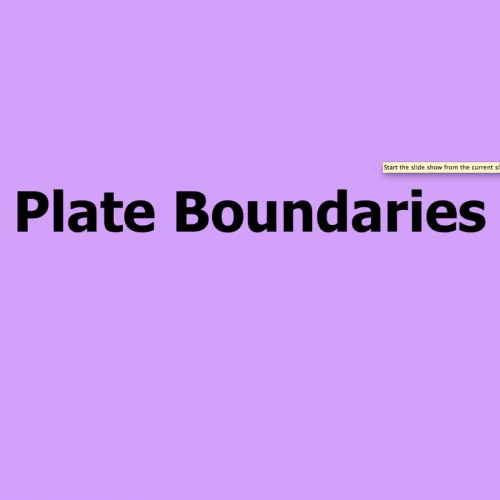 Plate Boundary Notes