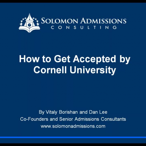 How to Get Accepted by Cornell University (Admissions Essays Explained)