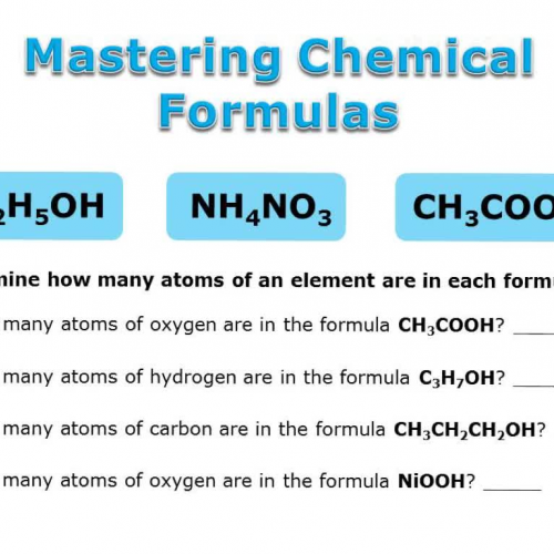 Mastering Chemical Formulas - Part 1