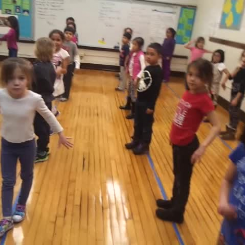 1st grade, Anansi Dance, dance class, IAMS