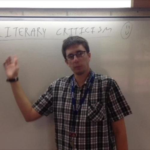 Literary Criticism - what is it, and why do we do it?