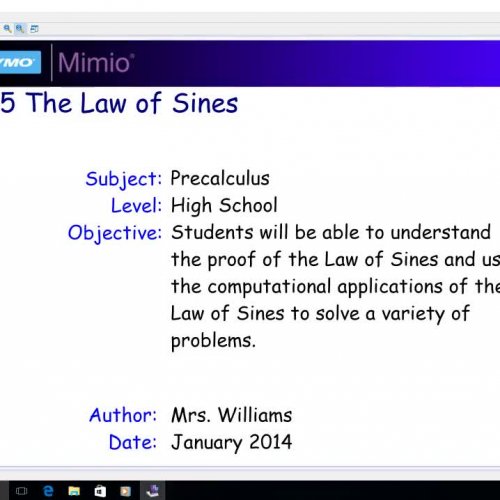 5.5 Law of Sines - Day 1