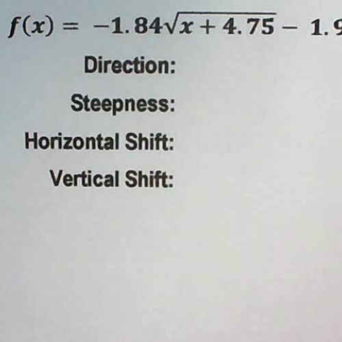 L07-02 - Behaviors of Graphs WSA Part 1