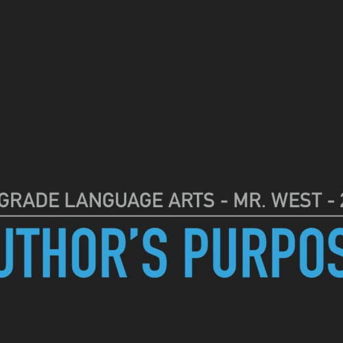 Author's Purpose - P.I.E.