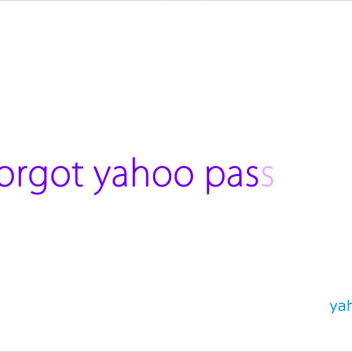 How to Recover Forgot Yahoo Password