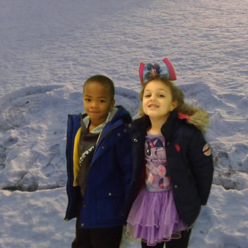 Snowy Day w/ Green Screen