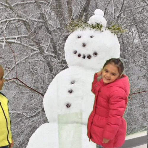Pre-k Snowball w/ Green Screen