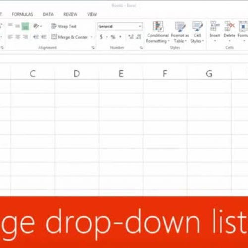 Manage drop-down lists