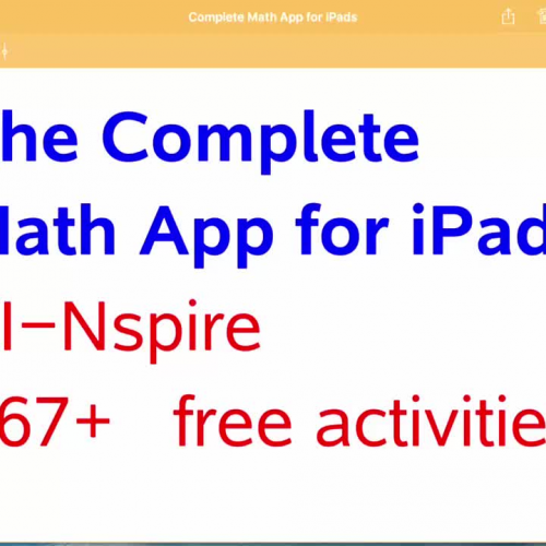 The Complete Math App for iPads