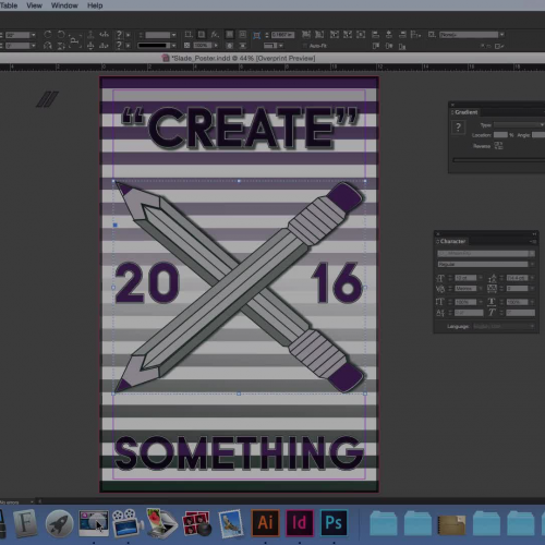 Line Art Poster: Effects & Gradients