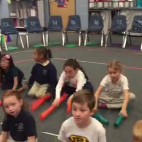 15-16 Ms. Drazin's kindergarten class "2 little snowmen" by Lynn Kleiner