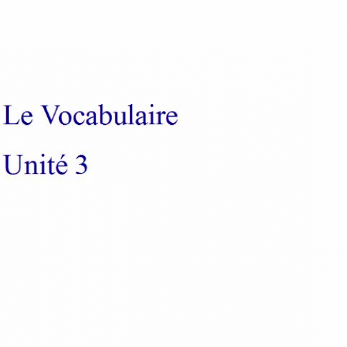 Vocabulaire 2