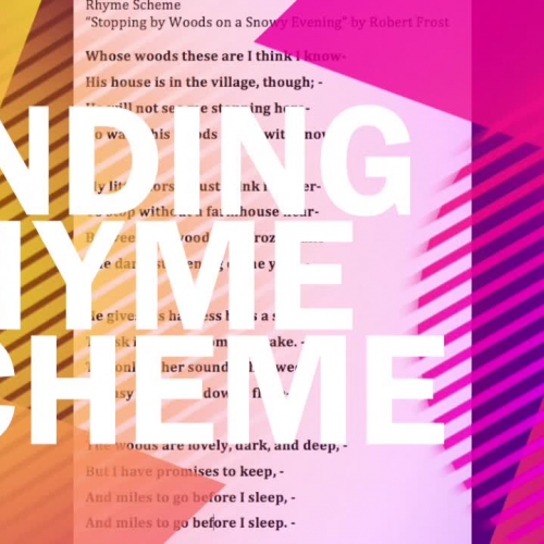 How to Find Rhyme Scheme
