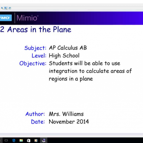 8.2 Areas in the Plane