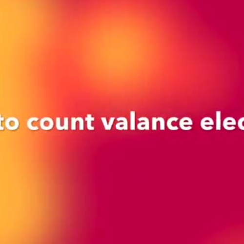 How to count Valence Electrons