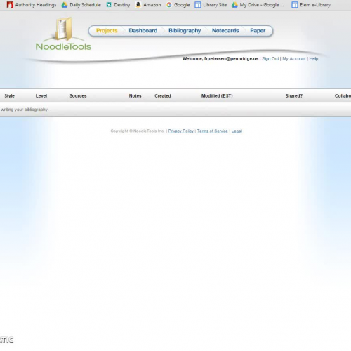 Setting Up NoodleTools