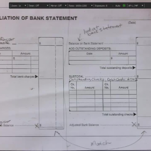 Part 5 checks --bank Reconciliation Part 2