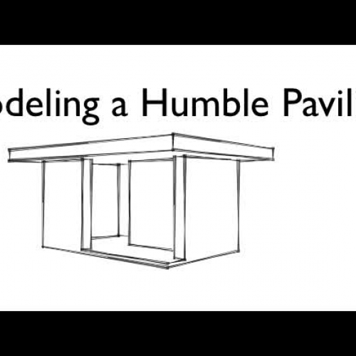 Model a Humble Pavilion with SketchUp