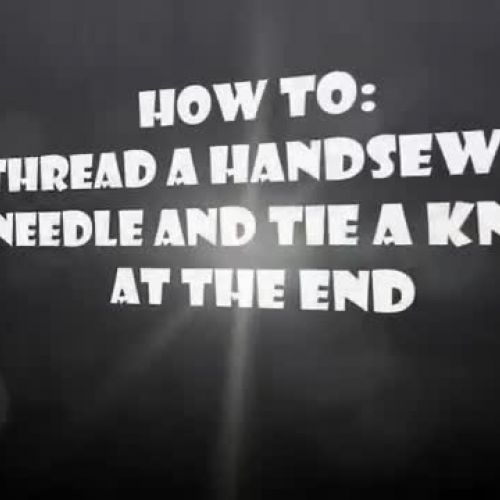 Easy Hand Sewing Knot