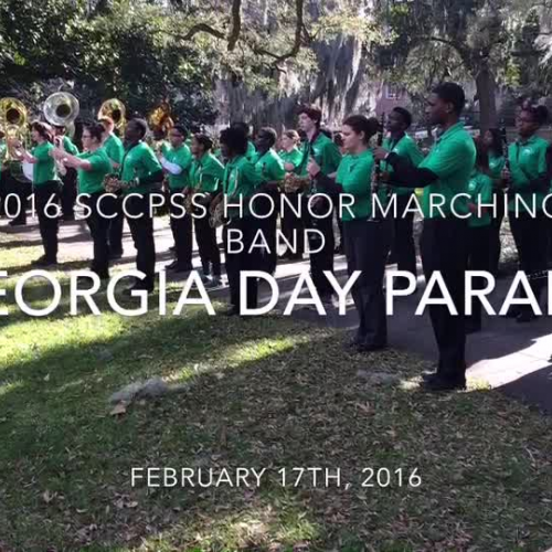 2016 Georgia Day Parade SCCPSS Honor Marching Band Highlights