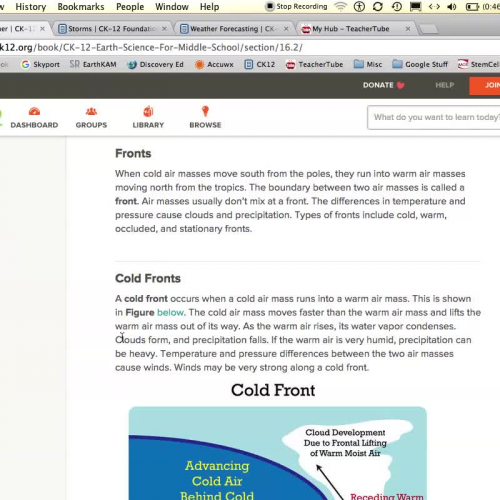 16.2 CK12 Earth Science for Middle School - Changing Weather
