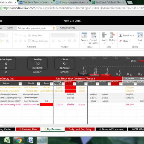 Closing Transactions-CTE Tracking