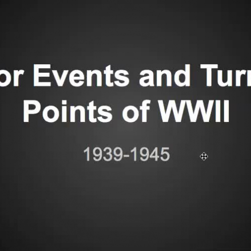 World War II Events and Turning Points