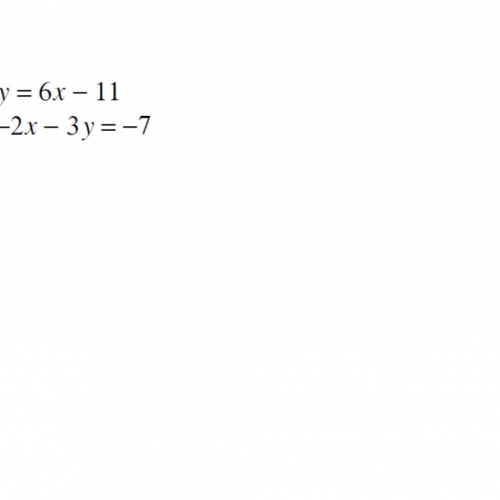 Solving Systems of Equations by Substitution - problems 1 and 13