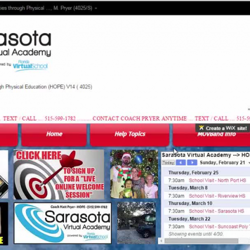 Tutorial:  1.03 Fitness Video Assignment 