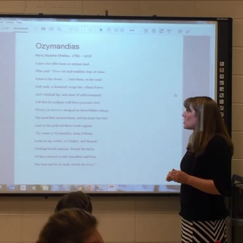 "Ozymandias" Lecture