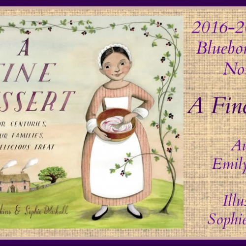Texas Bluebonnet Award Nominee book A Fine Dessert by Emily Jenkins, Illustrated by Sophie Blackall