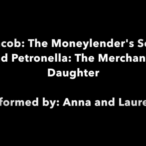 Jacob: The Moneylender's Son and Petronella: The Merchant's Daughter