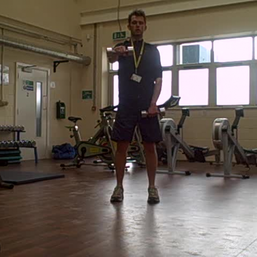 Dumbell Front Raises Demonstration