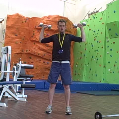Dumbell Shoulder Press Demonstration
