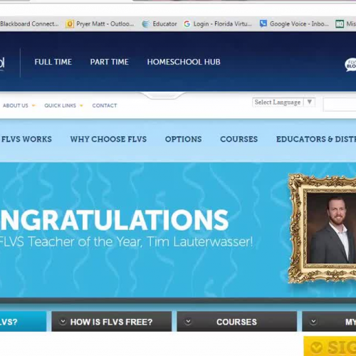 Dashboard to Course Homepage 