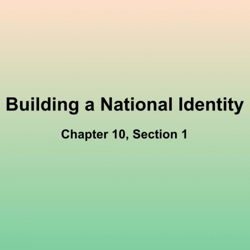 Lecture Notes Chapter 10 Section 1