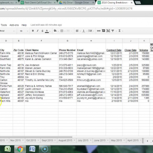 Closing Breakdown Tracker