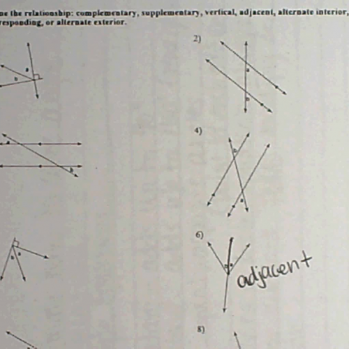 Angle Relationship HMWK