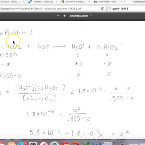 Weak Acid pH Sample Problem
