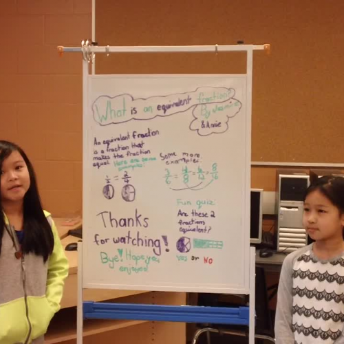 What is an equivalent fraction?