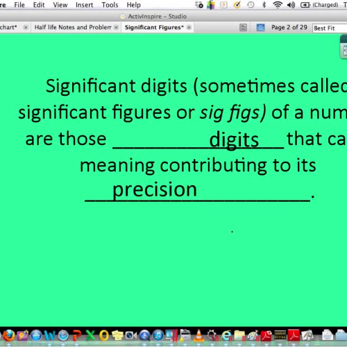 Significant Figures Lecture