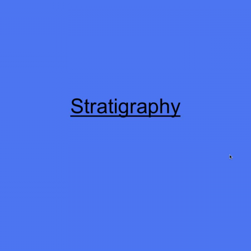 Stratigraphy principles notes