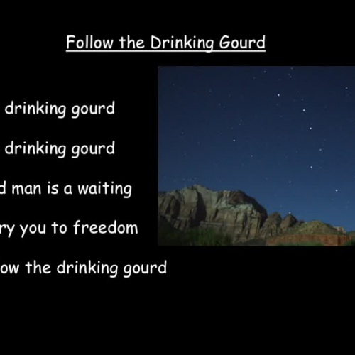 Follow the Drinking Gourd Sing-along